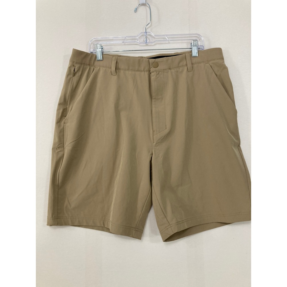 Xersion Athletic Shorts size 36 Tan Khaki Golf Casual Performance Stretch